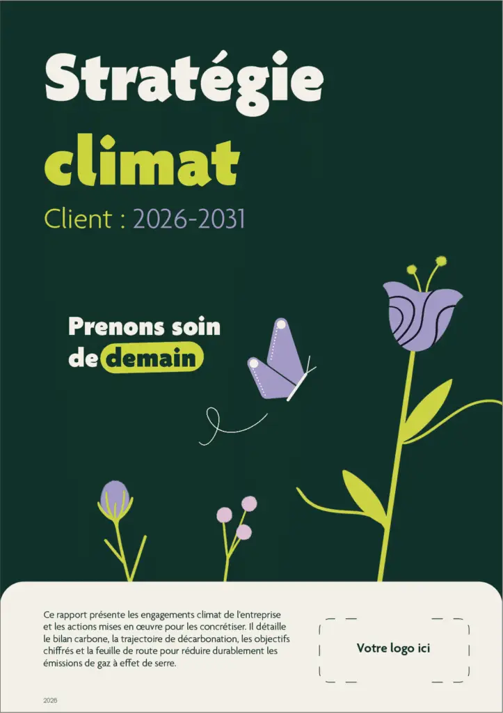 Template rapport stratégie bas carbone pour PME - illio