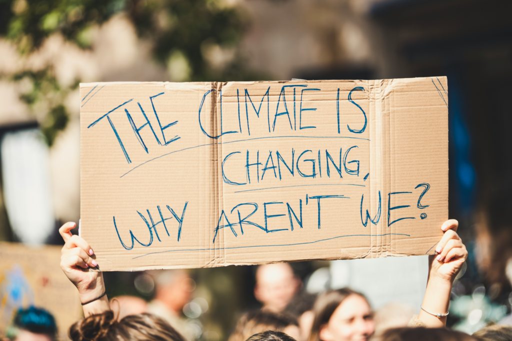 pancarte slogan manifestation climat