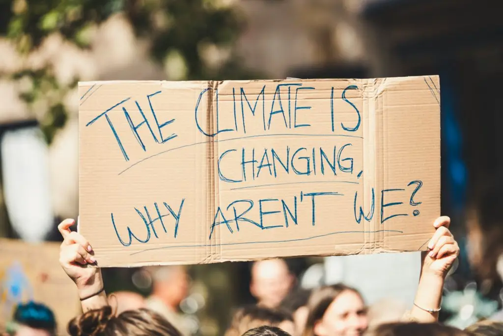 pancarte slogan manifestation climat